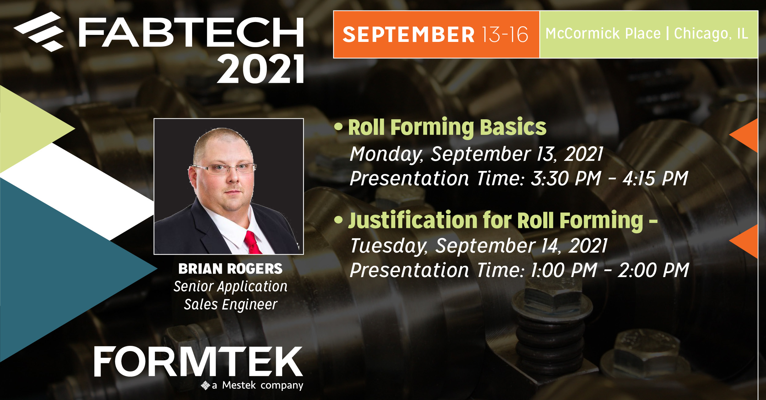 Brian Rodgers to Speak at FABTECH 2021