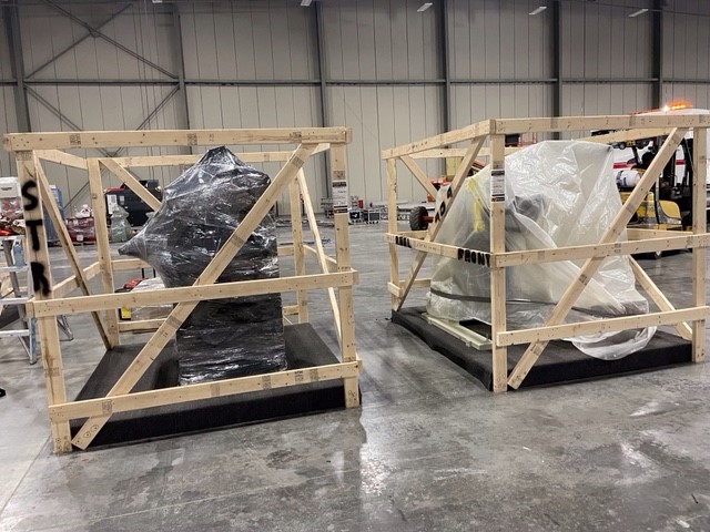 FABTECH Mexico 2022 - CWP Machinery in crates